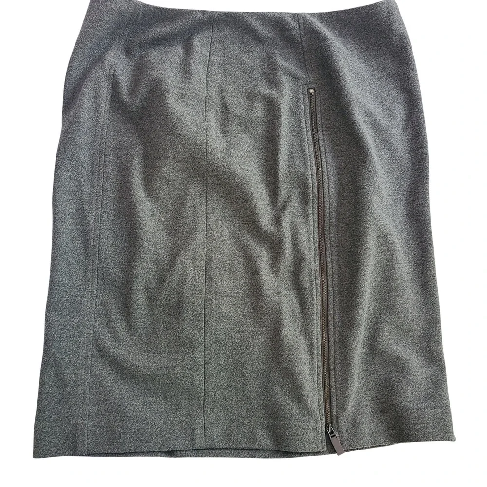 Worth New York Womens‎ Gray Ponte Knit A-Line Skirt Size 8 Charcoal Professional